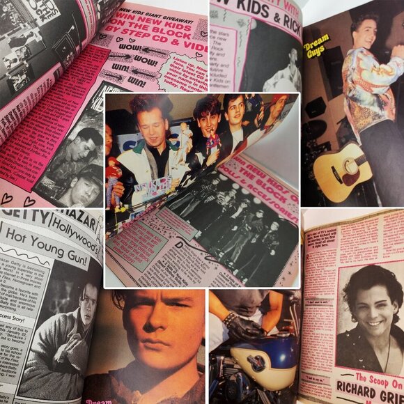 Dream Guys Teen Magazine New Kids on Block Posters NKOTB Richard Grieco Nov 1990 - Picture 3 of 10